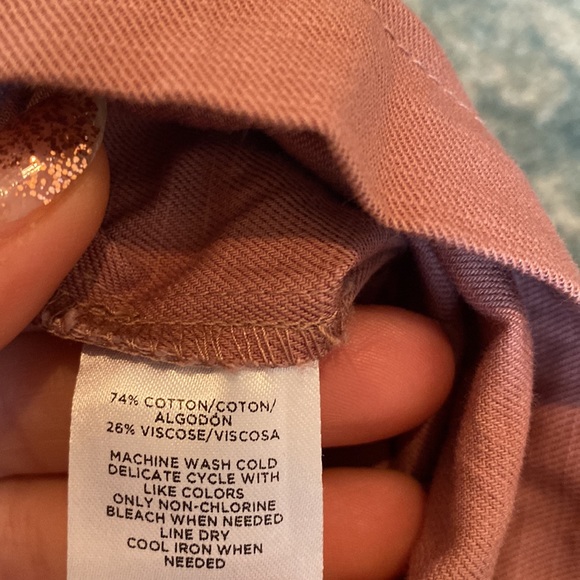 LOFT Mauve Button-Down Dress - Picture 9 of 9